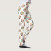 Leggings Joyeux Motif de typographie de Pâques (Droite)