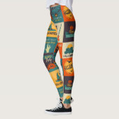 Leggings Joyeux Motif d'Halloween (Gauche)