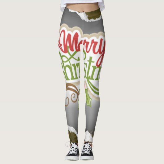 Leggings Joyeux Noël  (Devant)