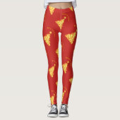 Leggings Joyeux Noël Arbre d'or Thunder_Cove (Devant)