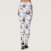 Leggings Joyeux Noël Argent Ball Arbre Lumières (Dos)