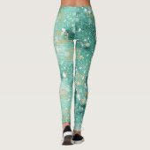 Leggings Joyeux Noël avec des flocons de neige (Dos)