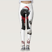 Leggings Joyeux Noël Chiens (Devant)
