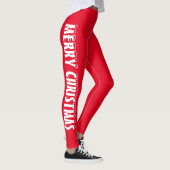 Leggings Joyeux Noël Classic rouge (Droite)