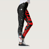 Leggings Joyeux Noël étoilé nuit sur votre couleur (Droite)