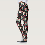 Leggings Joyeux Noël Jolly<br><div class="desc">C'est une amusante paire de légendes à porter ce Noël Le design présente le joli Père Noël et est accentué par des arcs et des flocons de neige sur le arrière - plan noir.</div>