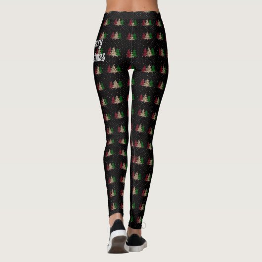 Leggings Joyeux Noël Moderne & Élégant (Dos)