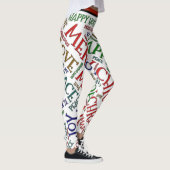 Leggings Joyeux Noël Paix Amour Joie Motif (Droite)