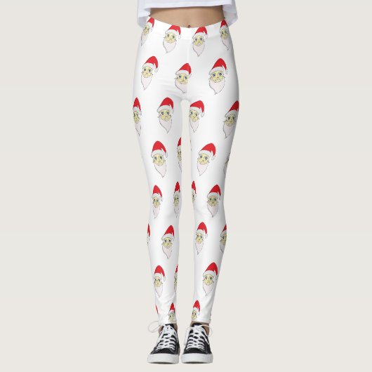 Leggings Joyeux Noël Père Noël (Devant)