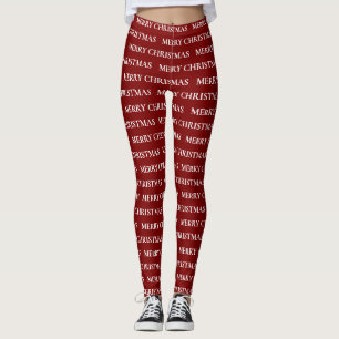 Leggings Joyeux Noël Red Holiday