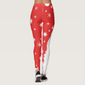 Leggings Joyeux Noël Snowflakes hiver (Dos)