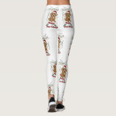 Leggings Joyeux Paw-lidays Noël Cockapoo Design (Dos)