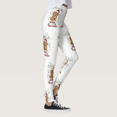 Leggings Joyeux Paw-lidays Noël Cockapoo Design (Droite)