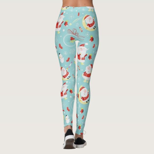 Leggings Joyeux Père Noël Et Frosty (Dos)