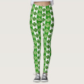 Leggings Joyeux Shamrocks de la Saint-Patrick (Devant)