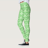Leggings Joyeux St. Patricks Day Heart (Gauche)