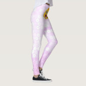 Leggings Joyeux taco sur motif faux paillettes rose (Droite)