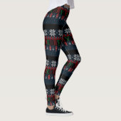 Leggings Joyeux tricot de Noël (Droite)