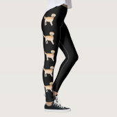 Leggings Joyeux Yellow Golden Retriever mignon chien de des (Droite)