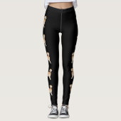 Leggings Joyeux Yellow Golden Retriever mignon chien de des (Devant)