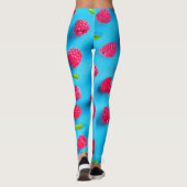 LEGGINGS JUICY RED LYCHEE SUR ARRIÈRE - PLAN BLEU (Dos)