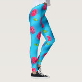 LEGGINGS JUICY RED LYCHEE SUR ARRIÈRE - PLAN BLEU (Droite)