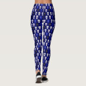 Leggings Jujitsu Jiu Jitsu Motif bleu (Dos)