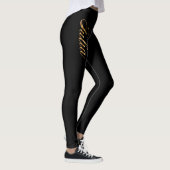 Leggings Julia gold Design Lettering (Droite)