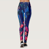 Leggings Jungle Lune Blue Parrot Paradise (Dos)