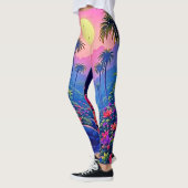 Leggings Jungle Lune Blue Parrot Paradise (Gauche)