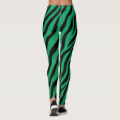 Leggings Jungle thème Vert et noir (Dos)