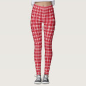 Leggings Jupe rouge à carreaux (Devant)