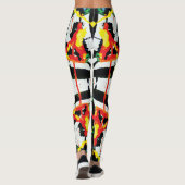 Leggings Jus de dendroctone noir, blanc, rouge (Dos)