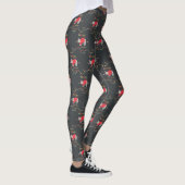 Leggings Juste accrochant autour de Noël de paresse (Droite)