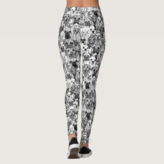 Leggings juste chiens (Dos)