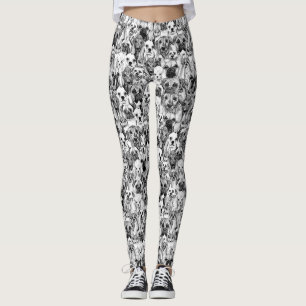 Leggings juste chiens