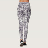 Leggings juste des cochons mûre blanc fort (Dos)