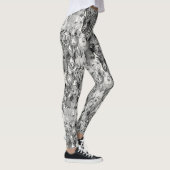 Leggings juste des cochons noirs demi-perle (Droite)