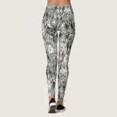 Leggings juste des cochons noirs demi-perle (Dos)