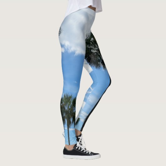 Leggings Juste des palmiers (Droite)