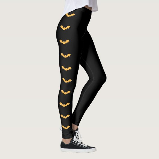 Leggings Juste Halloween (orange) timbré (Droite)