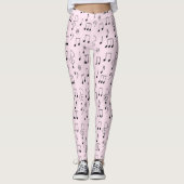 Leggings Juste Noté rose (Devant)