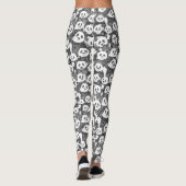Leggings juste panda porte noir blanc (Dos)