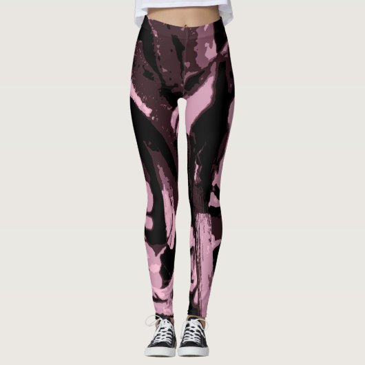 Leggings Juste quelques Roses (Devant)