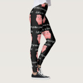 Leggings Juste une fille qui aime le cochon (Droite)