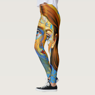 Leggings « Kaela » - Motif d'un passé