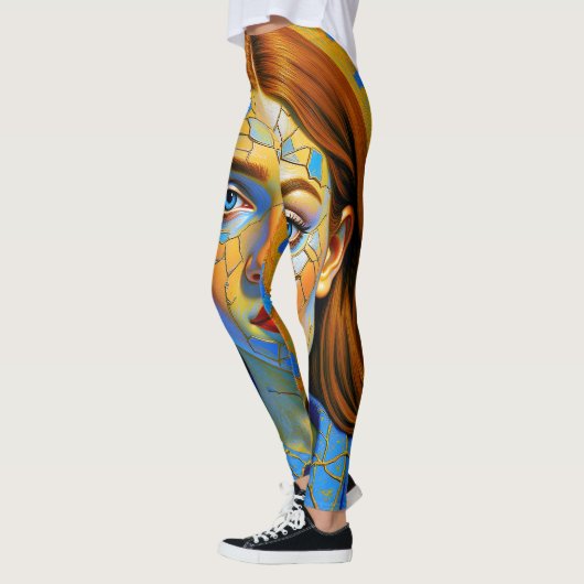 Leggings « Kaela » - Motif d'un passé (Gauche)