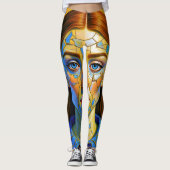 Leggings « Kaela » - Motif d'un passé (Devant)