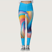 Leggings "Kaleidoscope céleste : une symphonie hypnotisante (Devant)