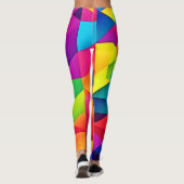 Leggings Kaleidoscope couleur géométrique (Dos)